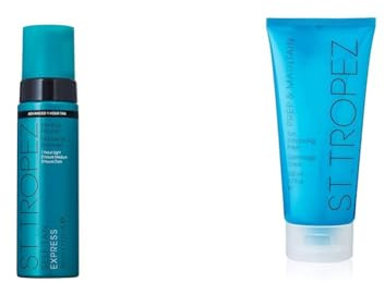 St.Tropez Self Tan Express Bronzing Mousse, 1er Pack (1 x 200 ml) & Tan Enhancing Body Polish, 200ml