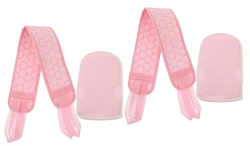 FOMIYES 4stücke Teiliges Rückenpeeling-handschuhe Exfolierende Badebürste Für Körpermassage Sanft Zur Haut Für Tägliche Pflege Mit Hängendem Design Für Einfache Lagerung Und