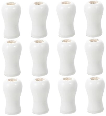 Plastic Cord Pull End Drops 24pcs White for Blind Shades
