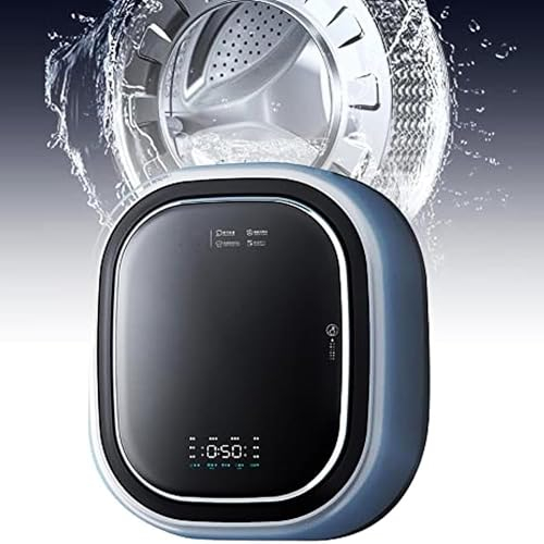 Qiang 1450W Mini Lavatrice a Parete Lavasciuga Carico Frontale 3Kg Piccola Lavatrice 8 modalità per per Piccoli Vestiti Biancheria Intima Calzini Dormitorio