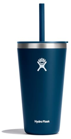 Hydro Flask 28 Oz All Around Tumbler Straw Lid Indigo