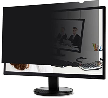 YUHOME Filtre de confidentialité réversible haute transmittance 30° invisible anti-UV anti-reflet film pour moniteur 24'' avec rapport 16:9