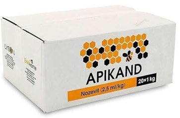 Bienenfutter - Zucker-Teig - Zucker-Paste - Landwirtschaftliches Zubehör - Natürliche Produkte - Imkerei - Honig - Bienenhaltung - Bee Fonda - Nozevit (2,5ml/kg) - 20 x 1kg
