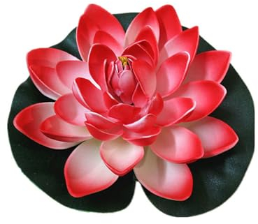 10 Stück Simulierter Seerosen-lotus, Künstliche Blumen, Wasseroberflächendekoration, Bühnen-requisiten, Handtanzende Blumen, Geeignet Für Hochzeit, Party, Gartendekora(Size:10 pieces,Color:rot)