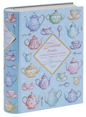 Christmas Delicious Cookies Selection Tin Gift Set - Teatime Treats Biscuit Tin - Christmas 2024
