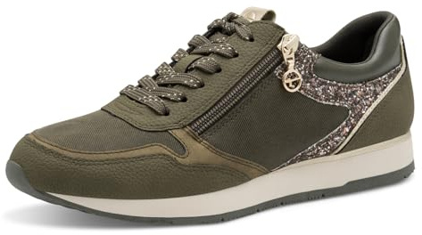 Tamaris Damen 1-23603-42 Sneaker, Olive Comb, 41 EU