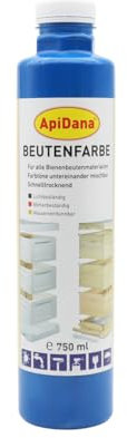 Beutenfarbe 750 ml Beutenschutzfarbe Schutz Bienenbeuten 5m²/ltr. Imkerei Imker Bienen, Blau (750ml)