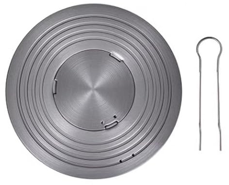 TAMUME Placa difusora de calor universal para estufas de gas, 26 cm, aluminio anodizado, protege los utensilios de cocina y mejora la eficiencia de cocción