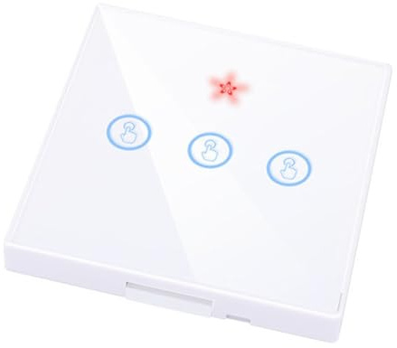 Fangxuee Interruptor Táctil Inteligente para Hogar, Luz Eléctrica, Control Remoto de 433 Mhz, Panel de Pared, Botón, Receptor, Lámpara LED, Interruptor de 3 Bandas