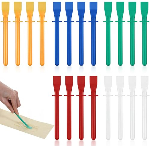 20 Pcs Glue Spreader Glue Brush Plastic Plastic Glues Applicators Applicator Brushes for Crafts Paint Applicators Brush Flatback Craft Adhesive Wood for Handmade Diy Art Paper Timber Handicrafts