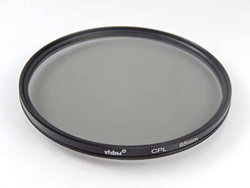 vhbw Universal Polarisationsfilter für Kamera Objektive mit 95mm Filtergewinde - Zirkularer Polfilter (CPL), Schwarz