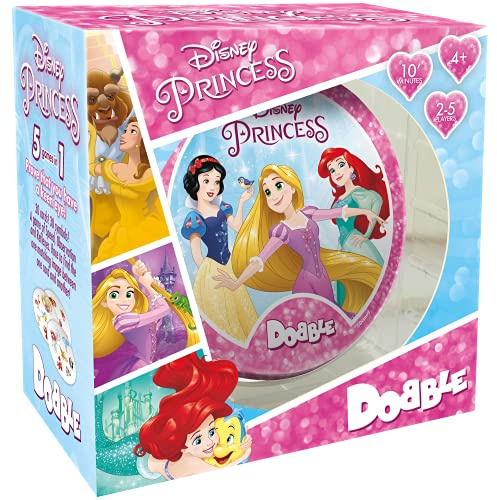 Asmodee , Dobble Disney Princess , Card Game , Ages 6+ , 2-8 Players , 15 Minutes Playing Time