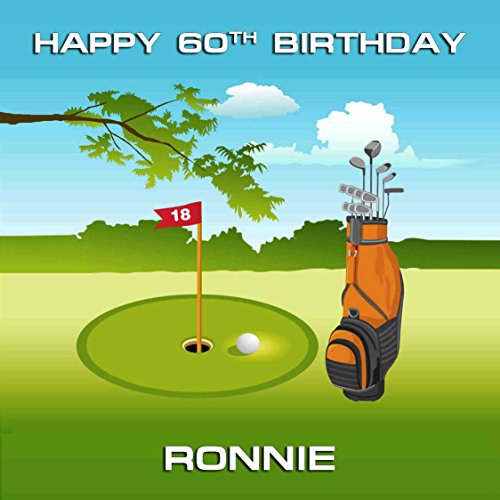 Golf Cake topper Personalised Edible Icing Square up to 8