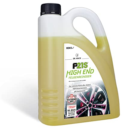 DR. WACK - P21S HIGH END Felgenreiniger 2 Liter - Felgen Spray mit Gel-Formel & Wirkindikator - Schnelle & schonende Reinigung - pH-hautneutral & biologisch abbaubar - Hochwertige Autopflege