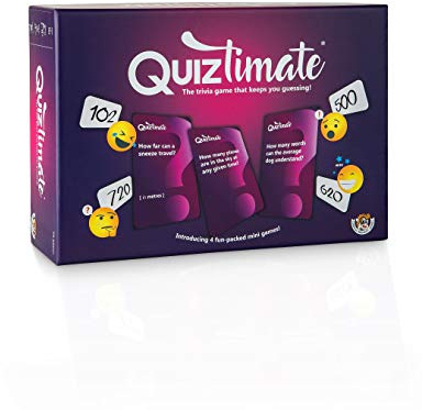 QUIZTIMATE - The trivia game that keeps you guessing! - The hilarious 4-round quiz game that anyone can win, perfect for friends and family!