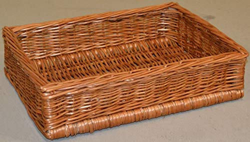 Hansen Korb Regalkorb rechteckig 40x30x10cm aus Weide, Braun