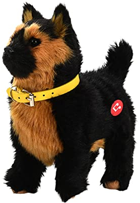 ikasus Spielzeug Hund Elektronisch für Kinder, Realistischer Plüsch Hündchen Schöne Kann Läuft Und Bellt Und Gehen Intelligentes Roboter Pädagogisches Hundespielzeug Kinder Geschenk Spielzeug