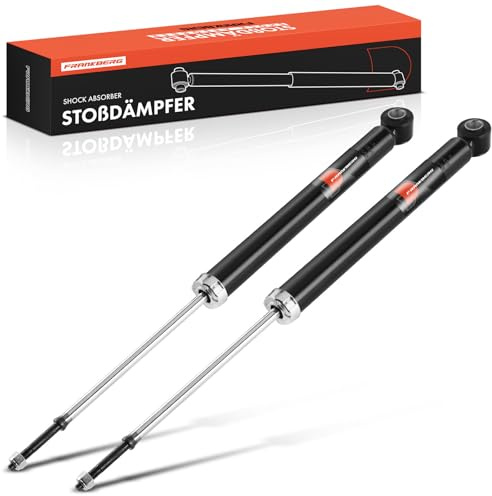 Frankberg 2x Stossdämpfer Stoßdämpfer Hinten Links Rechts 600mm Gasdruck | Kompatibel mit Micra III K12 1.0L-1.6L 2003-2010 Replace# 343807, 56210AX627