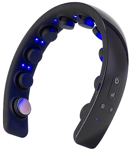 H2 Kopfhautmassagegerät mit Vibration Laser Therapie Ultraleicht und Tragbar Lindert Kopfschmerzen verbessert das Haarwachstum Blau