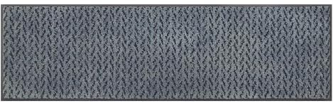 wash+Dry Fußmatte Duo Denim 35x120cm, innen und außen, waschbar, Blau