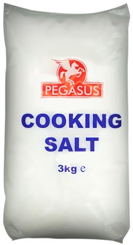 Pegasus Cooking Salt 3kg (Pack of 1), Pure Food Grade Salt for Everyday Cooking, Seasoning, Boiling, Baking & Kitchen Use, Large Family Size, Consistent Grain Texture