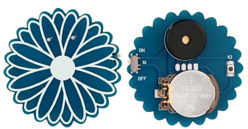 BTFO Générateur de Bruit de Cricket, 16 Sons Cricket Noise Maker Prank Caché Son Ennuyeux Plusieurs Mois Appareil de Farce de Bip Farce Stuff pour Adultes Fête Maison Bureau (Forme de Marguerite)