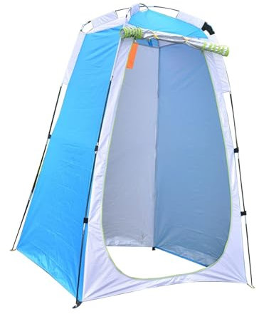 JMORCO Tente de Douche Tente de Douche Portable et privée, abri imperméable for vestiaire extérieur for Camping, randonnée, Toilettes de Plage Pliantes, Douche, Salle de Bain(Blue)