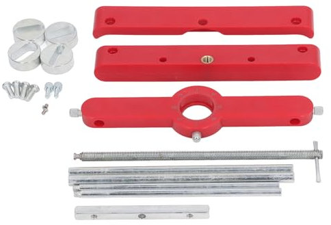 MUNEFE Mortising Joinery Jig, Cabinet Hardware Jig Tool, Adjustable Punch Locator Drill Template for Handles Knobs on Doors and Drawer