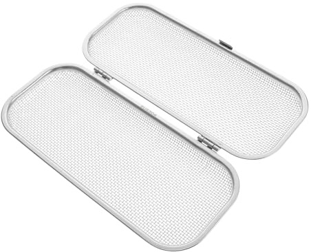 Holibanna Besteckkorb aus 304 Edelstahl für Spülmaschine mit Feinem Netzdesign Multifunktionaler Küchenutensilienhalter für Besteck und Essstäbchen in Gastronomie und Küche