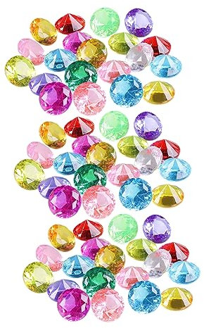 Garneck 60 Pièces 20mm Gemmes De PlongéE En Acrylique ColoréEs Pour Garçon Fille Décorations De Fête De Piscine Et Accessoires Été Parfaits Pour Jeu Sous Marin Jeux Sous-Marins Et ActivitéS