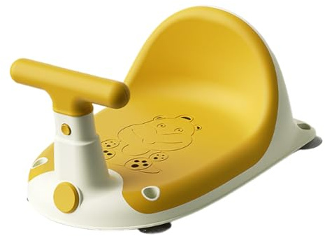 Bajbumgn Asiento de bañera de bebé, asiento para bebés para bañera, Taburete de baño para la ducha para niños pequeños, Cómodos asientos de bañera sin deslizamiento para bebés sentados con forma de