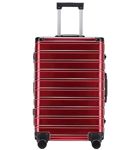 YIHANSS Valigie per bagagli da viaggio d'affari con valigie per bagagli con ruote in lega di magnesio in alluminio valigia controllata per bagagli (colore: f, dimensione: 24 pollici)