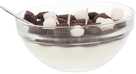 HOUDERCO Cereal Bowl Shape Aromatherapy Candle Mini Scented Soy Wax Candle Ornament for Relaxation and Home Fragrance