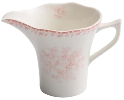 NMGHUTE Sauce Jug Gravy, Bone China Coffee Small Milk Jug Steak Sauce Bucket Home Juice Gravy Boat Dinner Party(Pink)