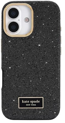 Kate Spade New York iPhone 17 Case - Compatible with MagSafe - Designer Phone Case - Crystal Pave Nightfall
