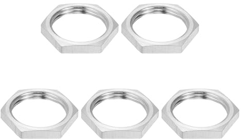 PATIKIL M22x1.5x4mm Sechskantmuttern 5 Stück 304 Edelstahl Metrisches Feingewinde Sechskant Dünne Kontermuttern Befestigungselemente Für Maschinenbau Industrie 26mm Breite