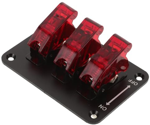 Cabilock Interrupteur à Bascule Étanche avec LED pour Panneau Multi-positions Voies pour Yacht et Bateau Installation Facile