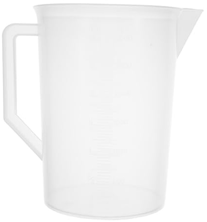 TOYANDONA Large Capacity Measuring Cup with Graduated Scale Break-Resistant Liquid Storage Jug with Insulated Handle Transparent Graduated Cup for Oil Fuel and Multi-Purpose Measurement