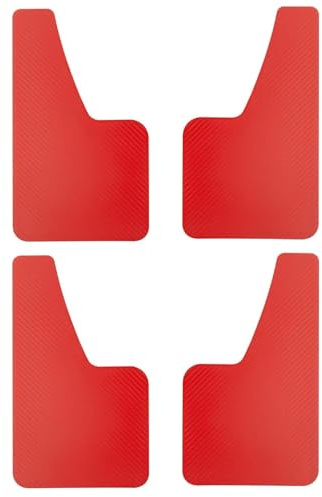 Paraspruzzi Per Ruote Auto Per Fiat Per Ducato Paraspruzzi In Fibra Di Carbonio Paraspruzzi Paraspruzzi Parafanghi(Red)