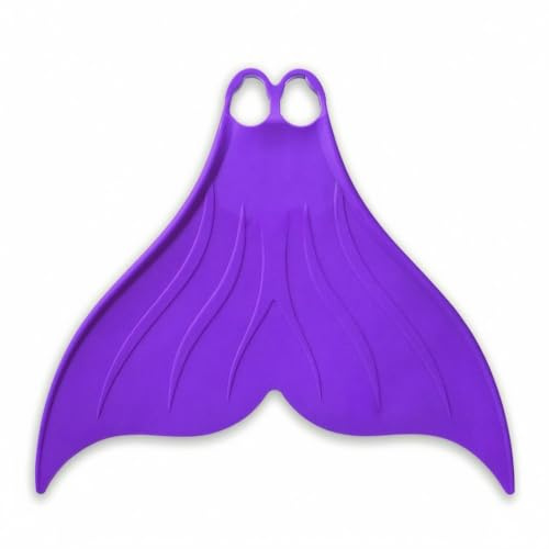 kowaku Monopalme Sirène Hydrodynamique Monopalme Sirène Souple Palme Unique en Caoutchouc pour Nageurs, Apnéistes, Piscine, Apnée , Violet , S