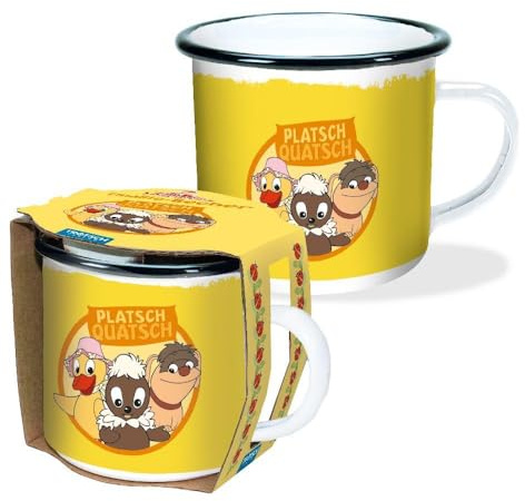 Trötsch Unser Sandmännchen Emaille-Becher Platschquatsch: Emaille-Becher Pitti