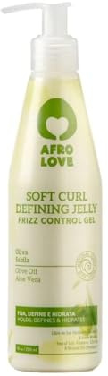 Afro Love Soft Curl Defining Lockengel – Frizz-Kontrolle, natürliches Haar Styling Gel ohne Alkohol, Parabene, Silikone mit Aloe Vera und Oliven Öl 450ml