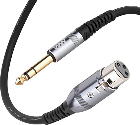 innov8 XLR Female to 1/4 Inch (6.35mm) TRS Male Jack Microphone Cable 3m