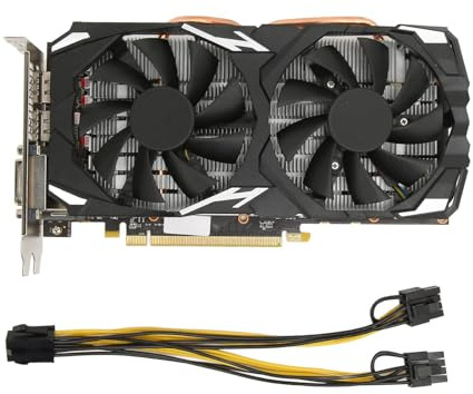 RX 580 Grafikkarte, Für Radeon RX580 8G Grafikkarte, 8G 256bit GDDR5, 3xDP, HDMI, DVI, 16 x PCI Express 3.0, Dual Fan, 60Hz 4K Display