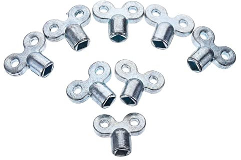 Homoyoyo 10pcs Radiator Bleed Key Plumbing Bleeder Wrench for Central Heating and Wear-Resistant Tool for Water Tap and Radiator Valve Use