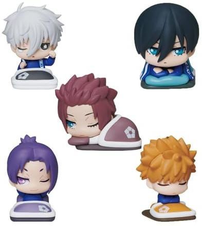 Zhongkaihua Anime Blue Lock Figuren-Set – 5 cm PVC Bachira/Isagi/Reo/Nagi Modellstatue, Mini-Sammlung, Ornamente, Schreibtisch-Dekorationen