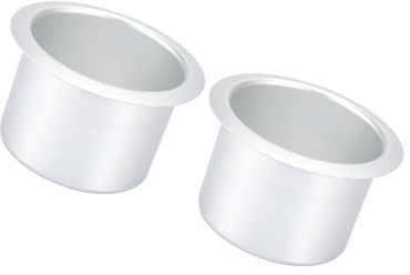 INFINAUTO 2pcs Stainless Steel Cup Drink Holder Matte Silver Tone for RV
