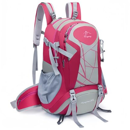 CEIEVER Wanderrucksack 40L, Wanderrucksack Herren Damen mit Regenhülle Wasserdichter Rucksack mit Rückenbelüftung und Netzrücken Trekkingrucksack für Radfahren,Bergsteigen und Reisen