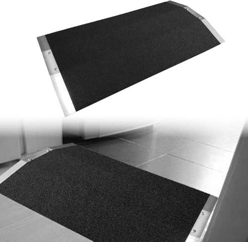 YUZINO Rampa Per Sedia A Rotelle, In Alluminio, Con Supporti Staccabili, Rampe Resistenti Per Sedie A Rotelle, Reggono Fino a 300 Kg, Per Sedie A Rotelle, Porte, Vialetti