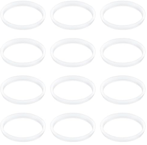 lasuroa 12uds Junta de Drenaje para Fregadero, Silicona Junta de Desagüe Lavabo Antifugas Arandelas Desagüe Sello Drenaje Piezas Repuesto para Desagües Baño Cocina 1,27cm